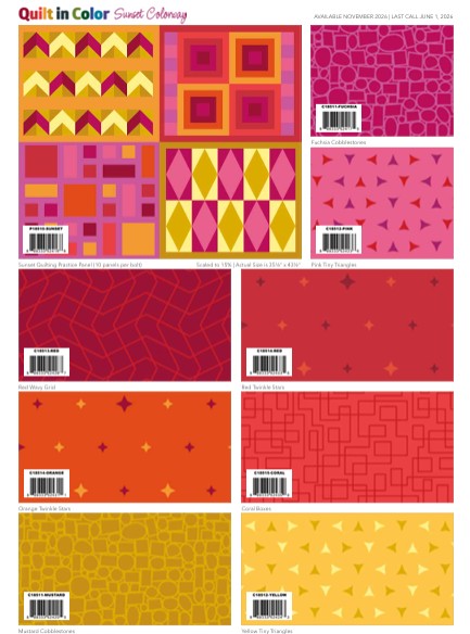 **Coming Soon 11/26** Quilt in Color 2 1/2" Rolie Polie |Riley Blake Designs | Designer: Christa Watsonta