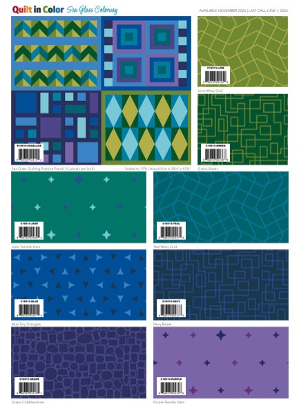 **Coming Soon 11/26** Quilt in Color 2 1/2" Rolie Polie |Riley Blake Designs | Designer: Christa Watsonta