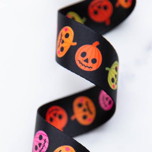 Pumpkin Party 1.5" Webbing | Ruby Star Society | Designer: Alexia Marcelle Abegg