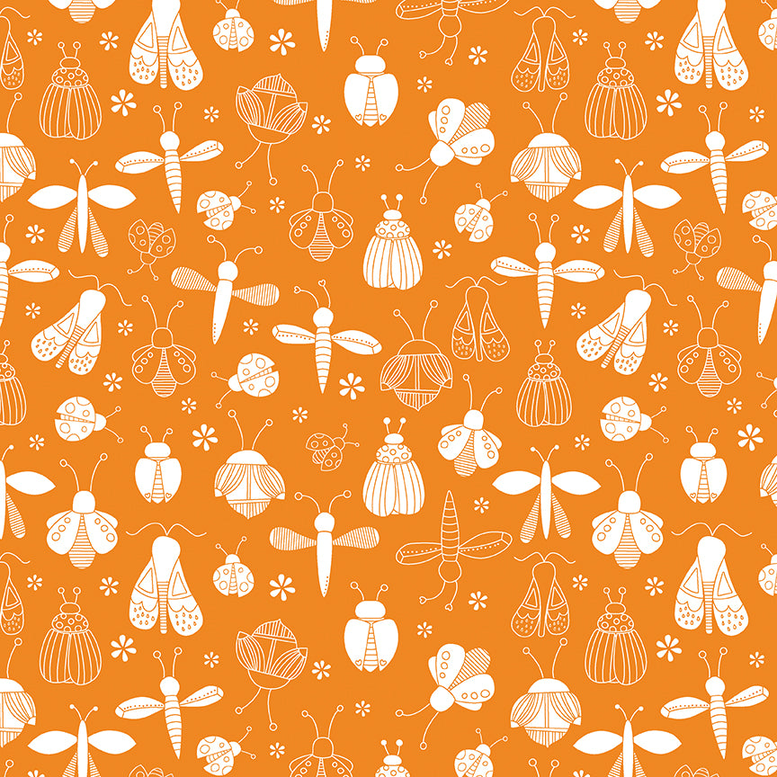 Bucket of Bugs Tangerine | Benartex