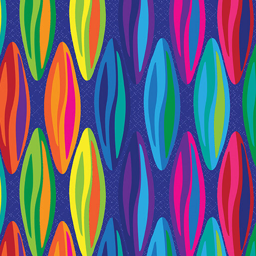 Metamorphosis 108" Dark Blue/Multi | Kaleidoscope | Designer: Colourwerx