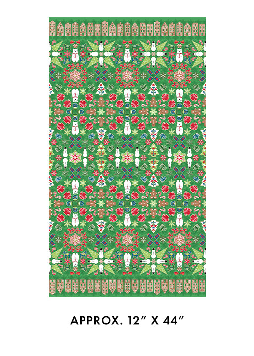 Village Square Evergreen | Gingerbread Lane | Designer: Modern Quilt Studio