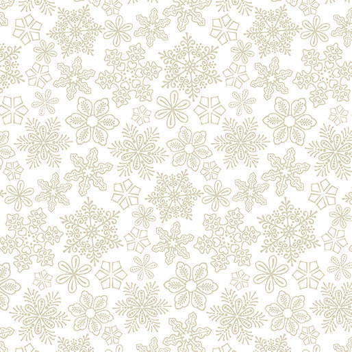 Snowflakes Snow | Gingerbread Lane | Designer: Modern Quilt Studio