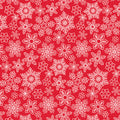 Snowflakes Christmas Red | Gingerbread Lane | Designer: Modern Quilt Studio