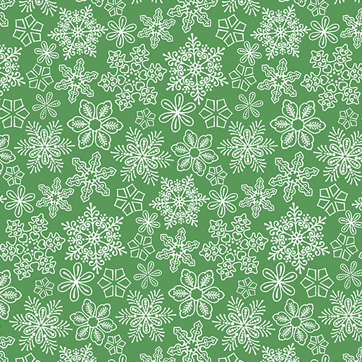 Snowflakes Mistletoe | Gingerbread Lane | Designer: Modern Quilt Studio