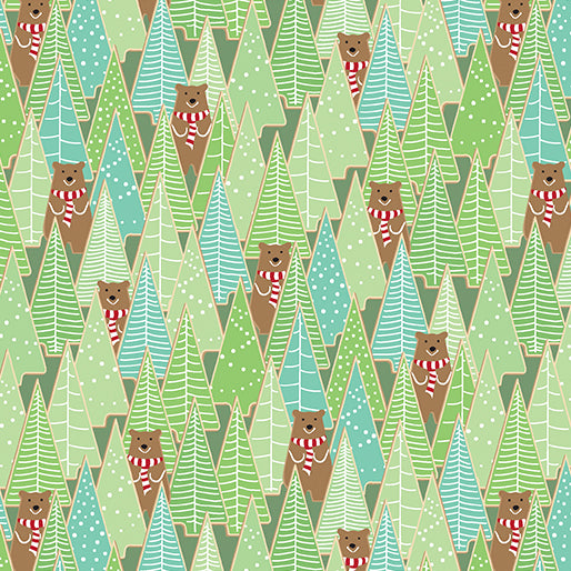 Gingerbread Forest Pine | Gingerbread Lane | Designer: Modern Quilt Studio