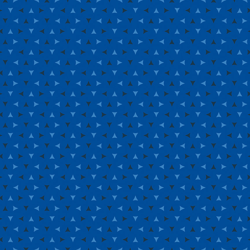 **Coming Soon 11/26** Quilt in Color - Tiny Triangles Blue | Riley Blake | Designer: Christa Watson
