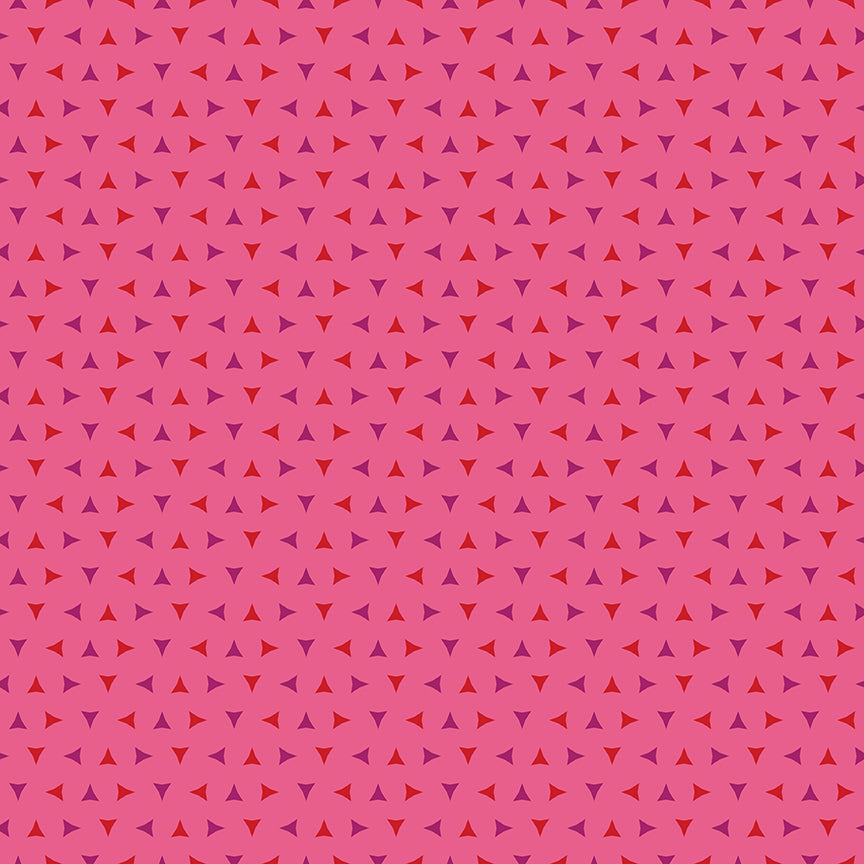 **Coming Soon 11/26** Quilt in Color - Tiny Triangles Pink | Riley Blake | Designer: Christa Watson