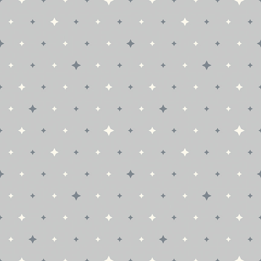 **Coming Soon 11/26** Quilt in Color - Twinkle Stars Gray | Riley Blake | Designer: Christa Watson