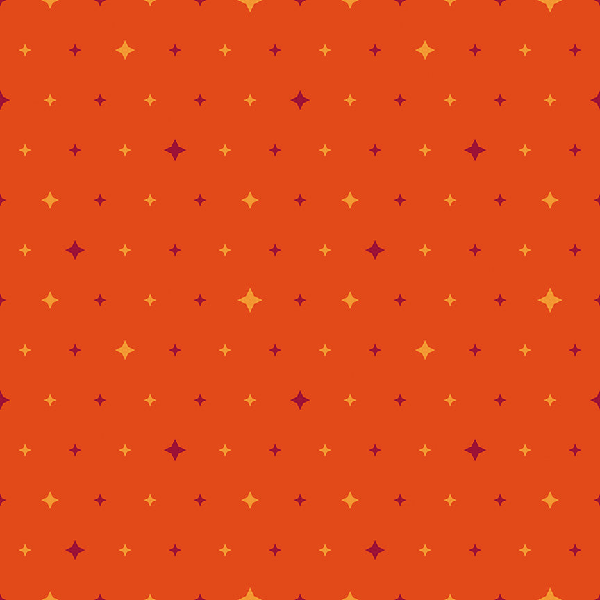 **Coming Soon 11/26** Quilt in Color - Twinkle Stars Orange | Riley Blake | Designer: Christa Watson