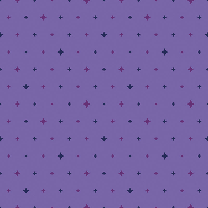 **Coming Soon 11/26** Quilt in Color - Twinkle Stars Purple | Riley Blake | Designer: Christa Watson