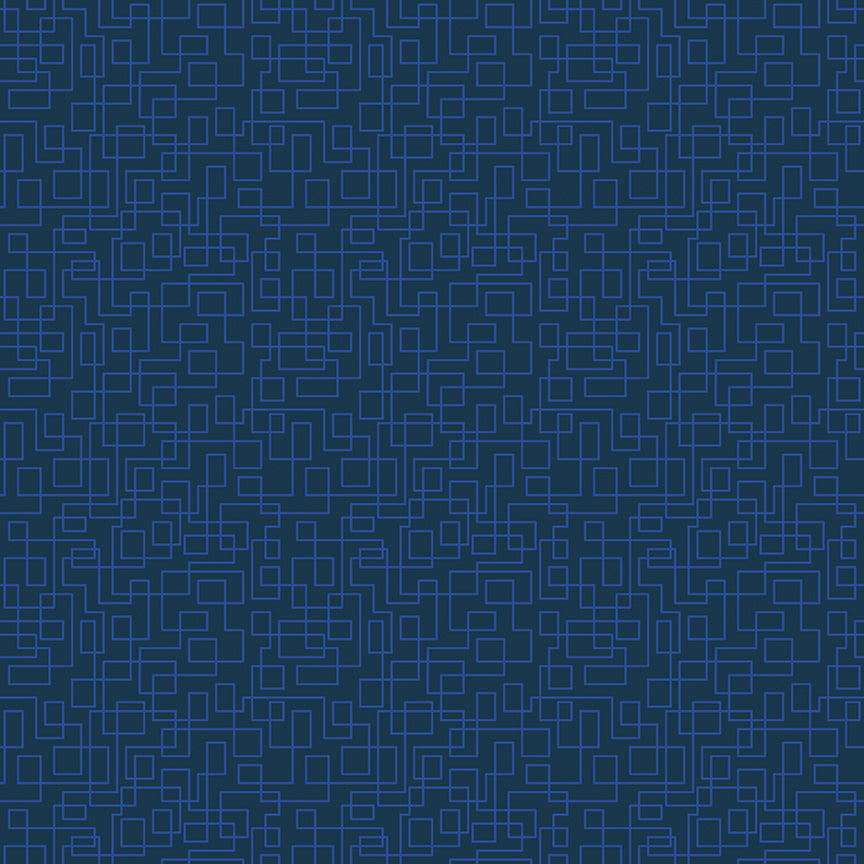 **Coming Soon 11/26** Quilt in Color - Boxes Navy | Riley Blake | Designer: Christa Watson