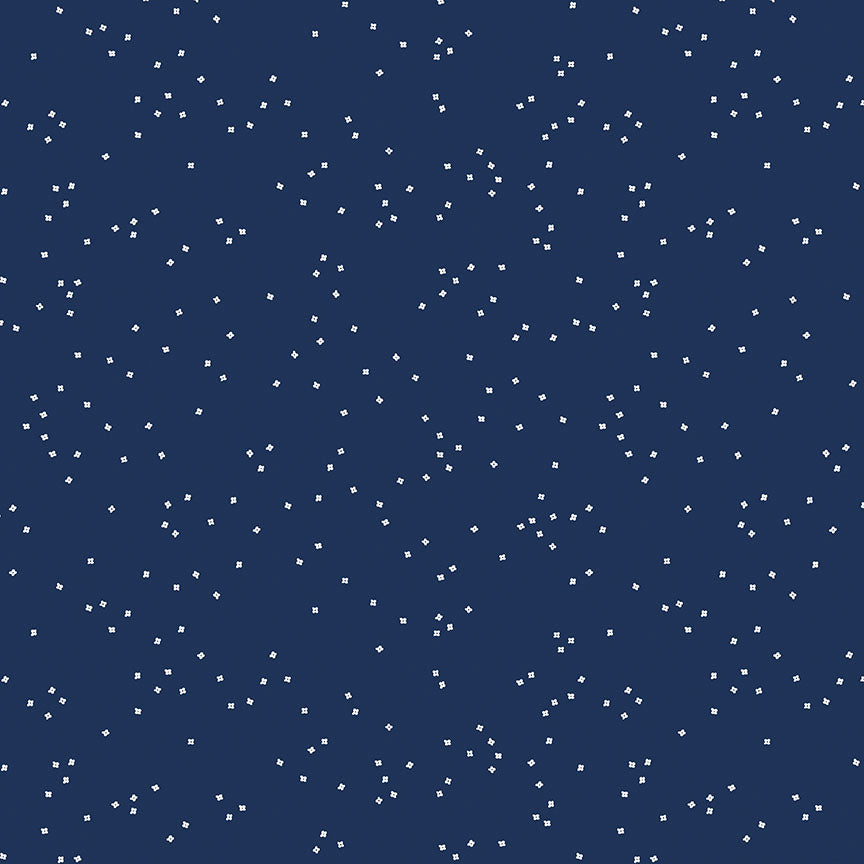 Blossoms in Color - Navy | Riley Blake Designs | Designer: Christopher Thompson