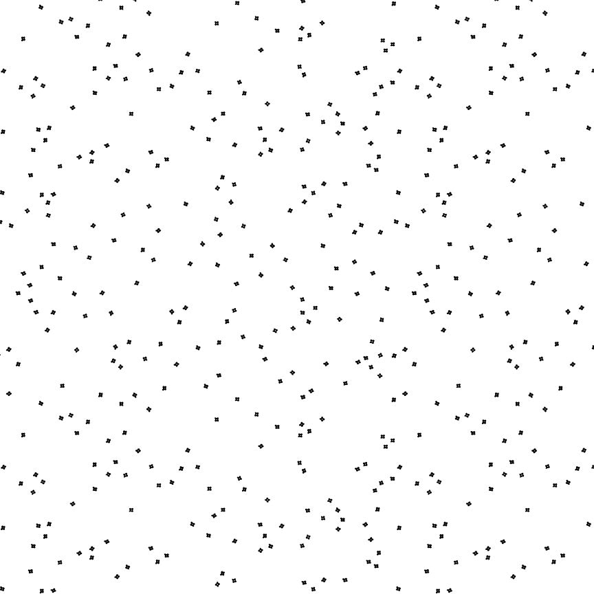 Blossoms On White Black || Riley Blake Designs || Designer: Christopher Thompson