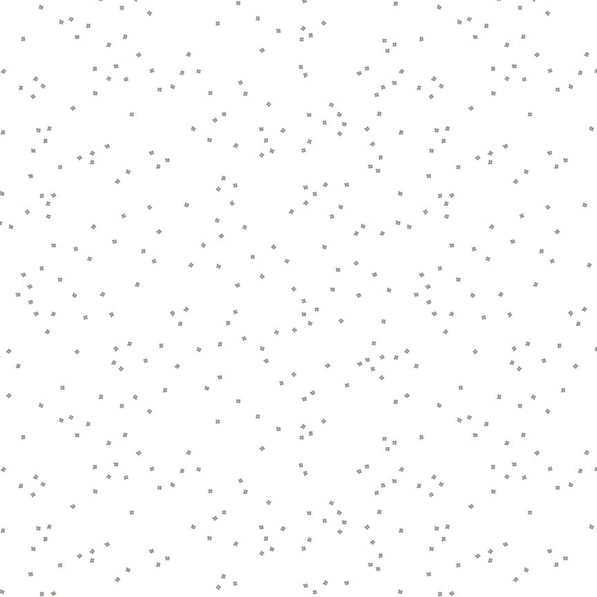 Blossoms On White Gray | Riley Blake Designs | Designer: Christopher Thompson