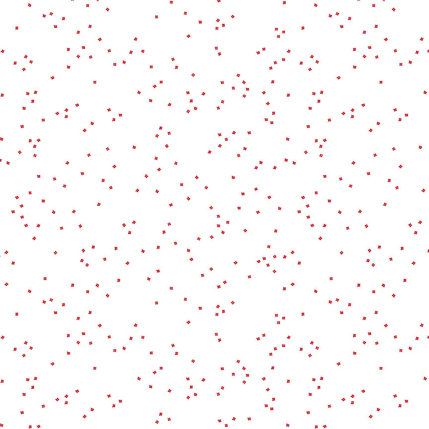 Blossoms On White Red | Riley Blake Designs | Designer: Christopher Thompson