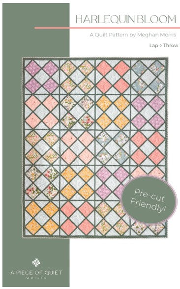 Harlequin Bloom | PAPER Pattern | A Piece of Quiet Quilts