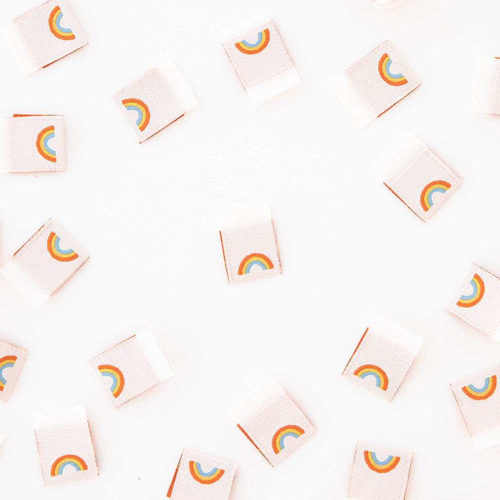 Mini Rainbow Woven Sewing Labels | LABEL | Sarah Hearts