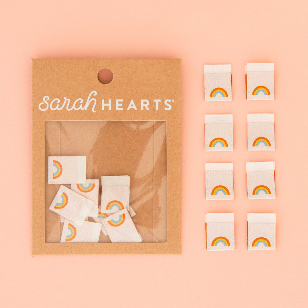 Mini Rainbow Woven Sewing Labels | LABEL | Sarah Hearts