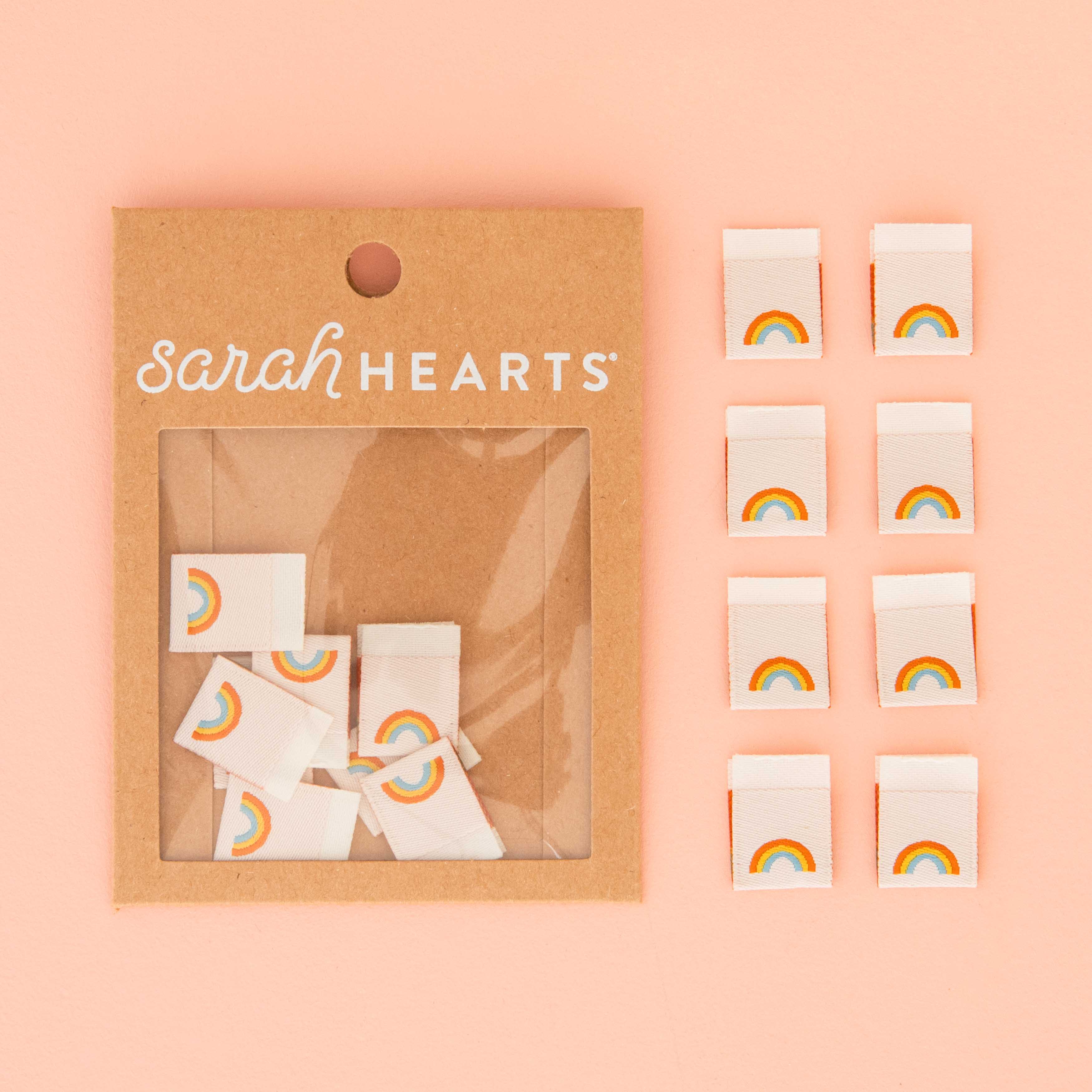 Mini Rainbow Woven Sewing Labels | LABEL | Sarah Hearts