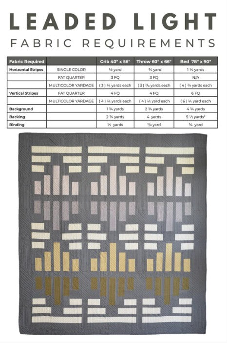 Leaded Light | PAPER Pattern | Sewn Handmade