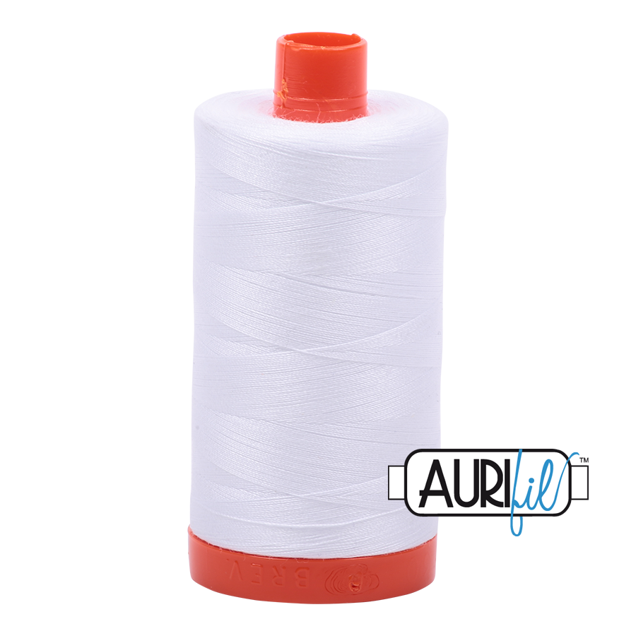 White | MK50 - 2024 | Aurifil 50 wt Large Spool