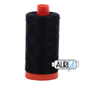 Black | MK50 - 2692 | Aurifil 50 wt Large Spool