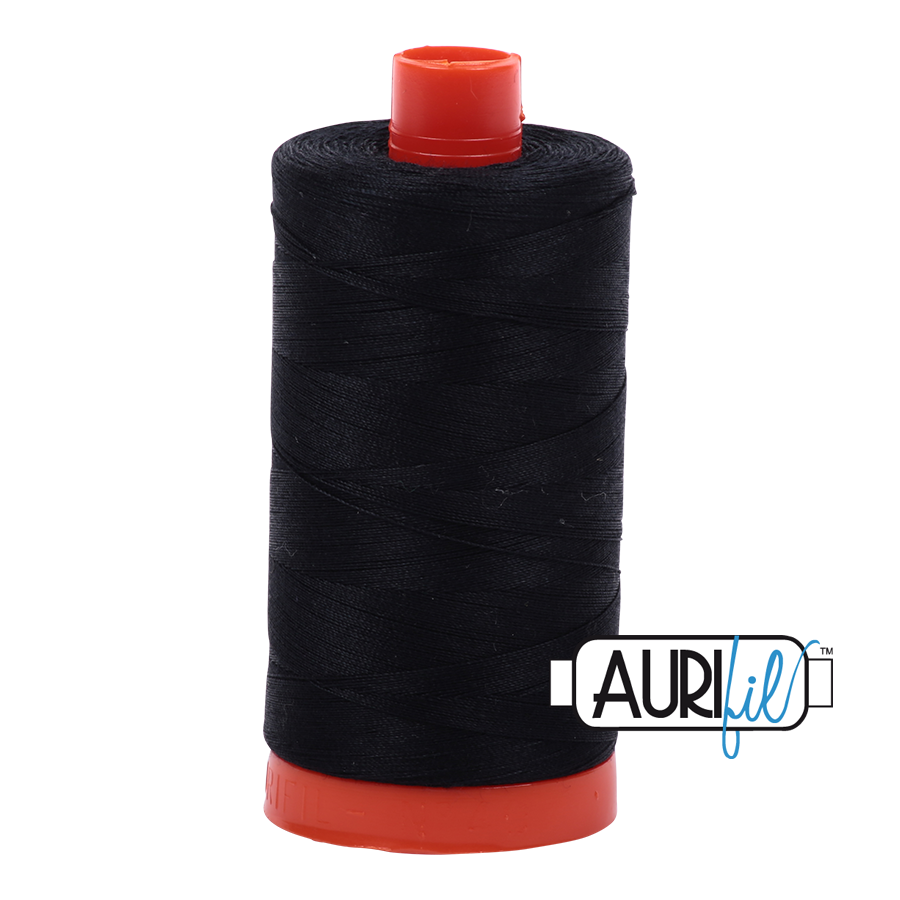 Black | MK50 - 2692 | Aurifil 50 wt Large Spool