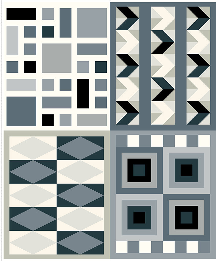 **Coming Soon 11/26** Quilt in Color - Panel Stonework | Riley Blake | Designer: Christa Watson