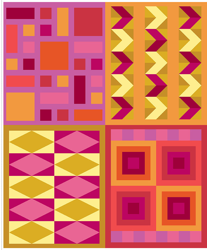 **Coming Soon 11/26** Quilt in Color - Panel Sunset | Riley Blake | Designer: Christa Watson