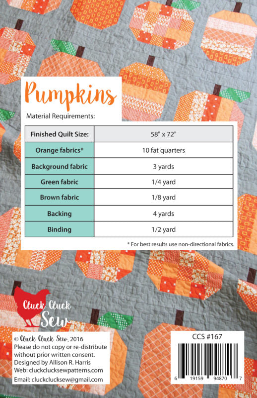 Pumpkins | PAPER Pattern | Cluck Cluck Sew
