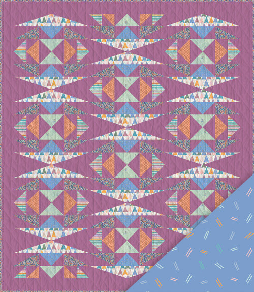 Frost & Fir Rime Ice Quilt with Backing | Art Gallery Fabrics | Designer Sewcial Bee Collective: