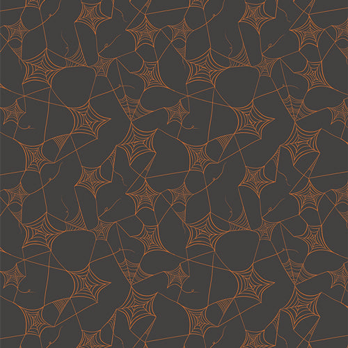 Web of Scares Caramel | Katarina Roccella | Art Gallery Fabrics