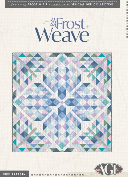 Frost & Fir Frost Weave Quilt Kit | Art Gallery Fabrics | Designer Sewcial Bee Collective