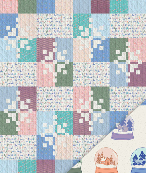 Frost & Fir Winterly Quilt Kit with Backing | Art Gallery Fabrics | Designer Sewcial Bee Collective