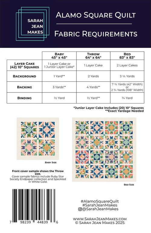 Alamo | PAPER Pattern | Sarah Jean Makes