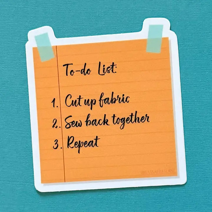 To Do List | STICKER | Sassafras Lane Designs