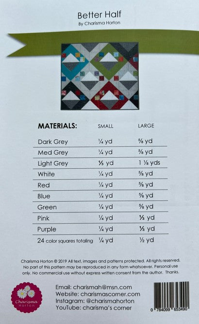 Better Half | PAPER Pattern | Charisma's Corner