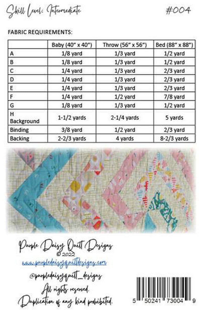 Sprite | PAPER Pattern | Purple Daisy Quilt Designs