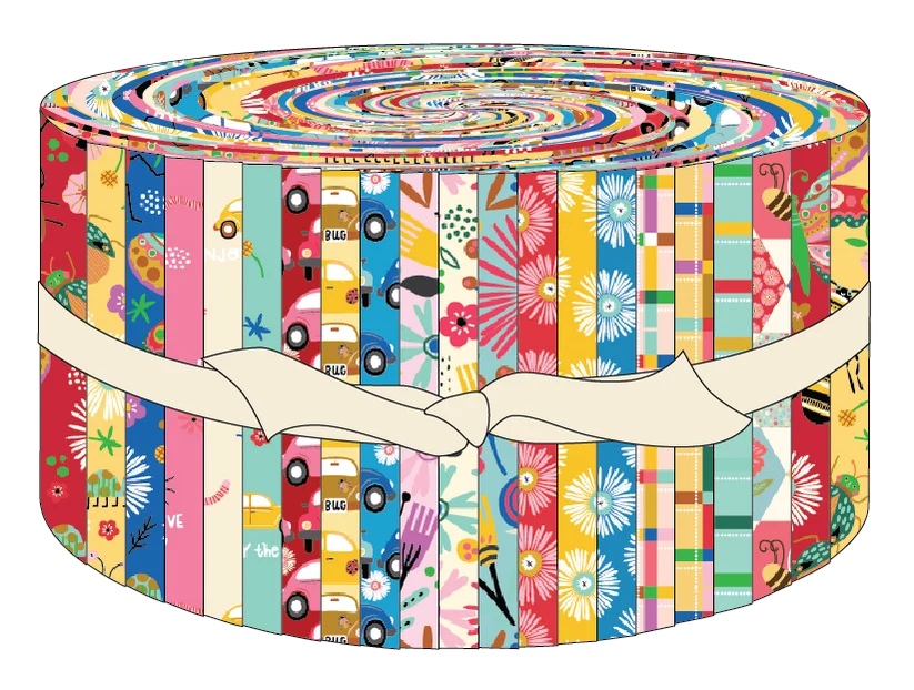 Hey Love Bug 2 1/2" Strips | Poppie Cotton