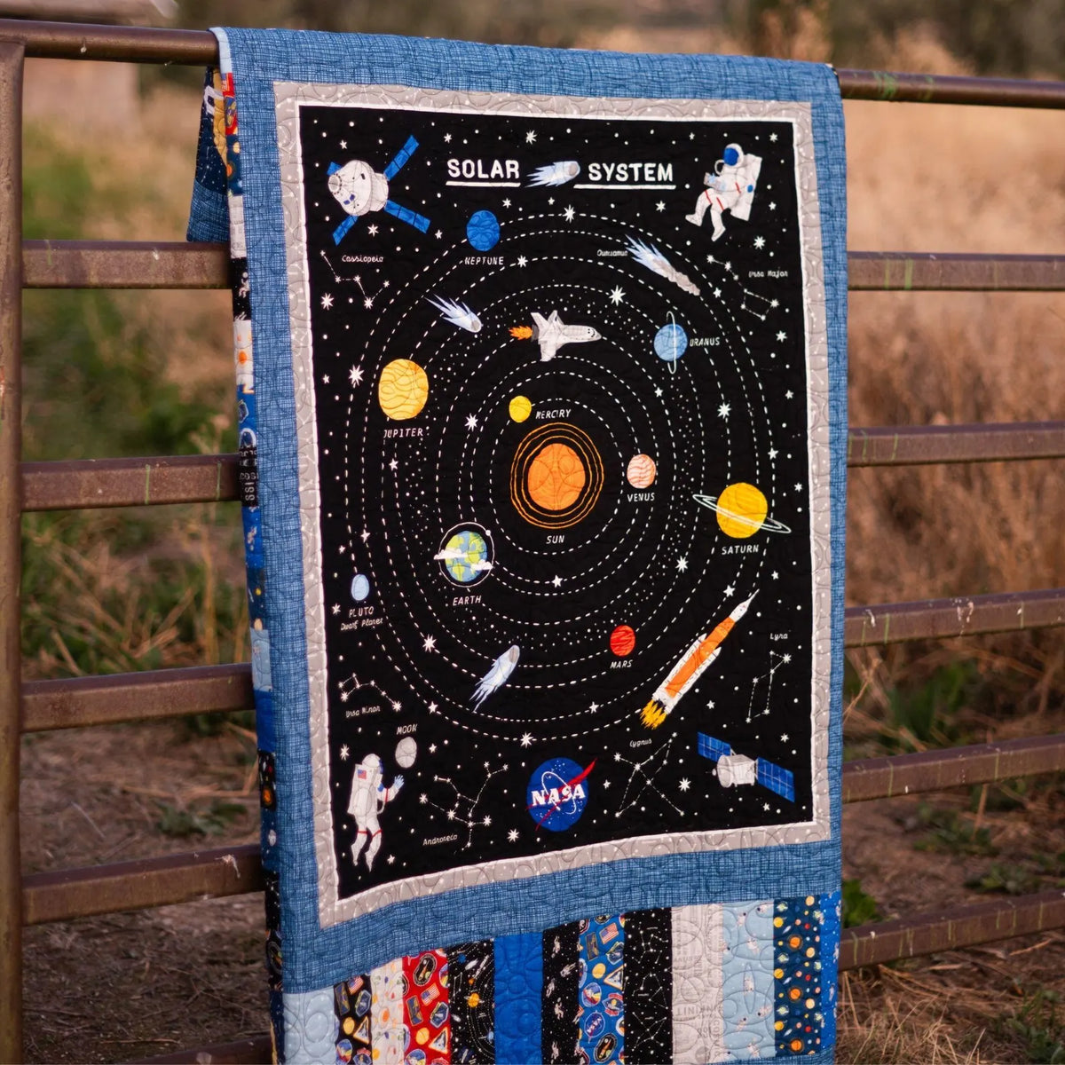QUILT KIT - Solar System Explorer | FREE Pattern | Reach for the Stars | Riley Blake Designs