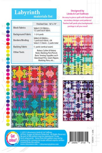 Labyrinth | PAPER Pattern | Colourwerx