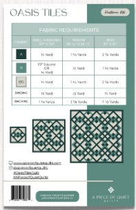 Oasis Tiles | PAPER Pattern | A Piece of Quiet Quilts