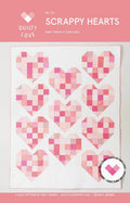 Scrappy Hearts | PAPER Pattern | Quilty Love